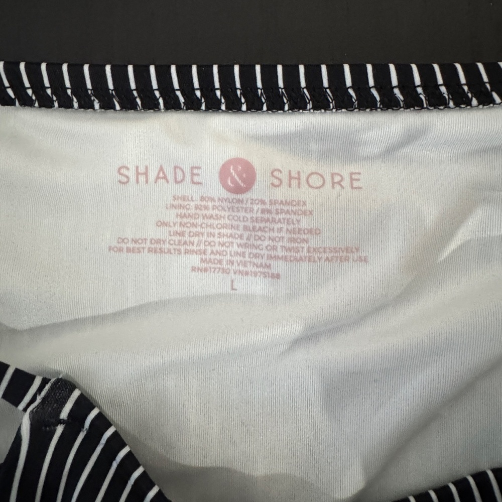 Shade & Shore - High Waist Stripe Caged Bikini Set - Picture 5 of 8